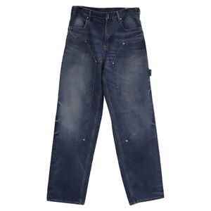 Givenchy Wide Leg Denim Jeans in Blue Cotton